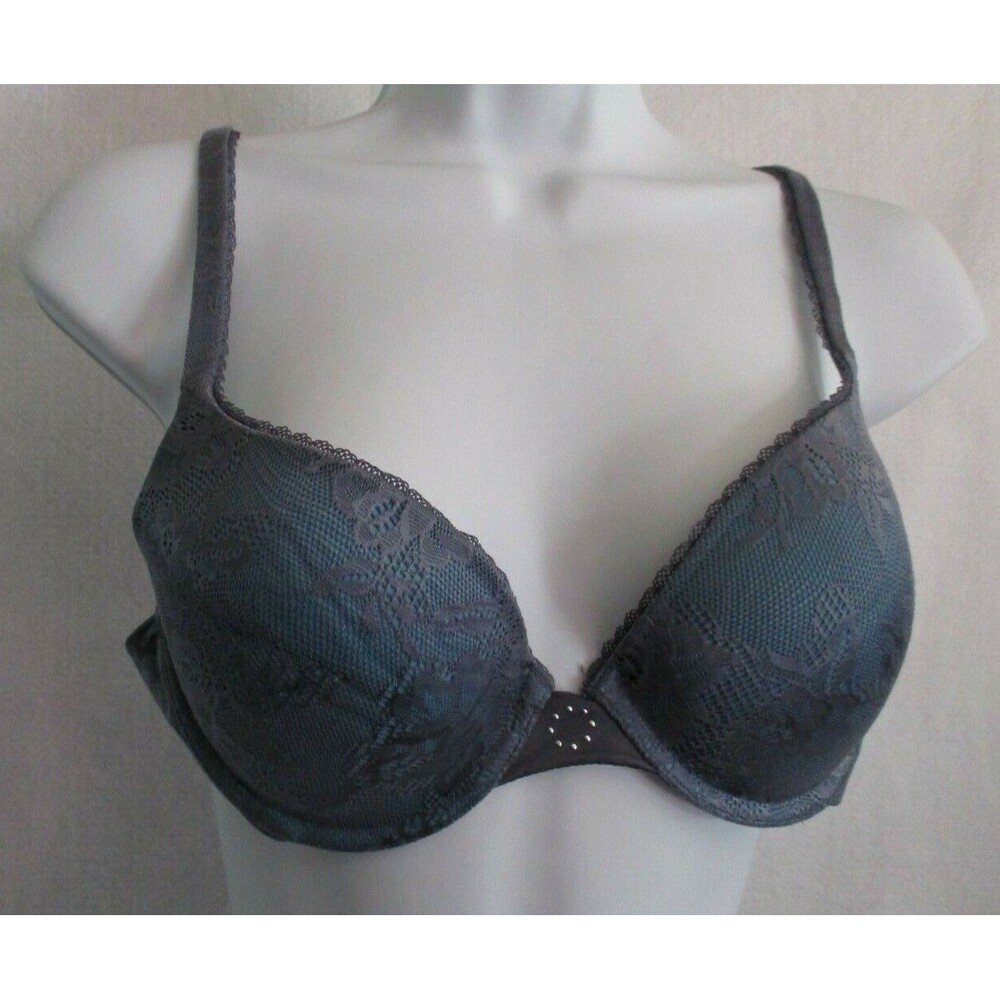 Maidenform Bra 36B Womens Gray Blue Underwire Bra Style 09473 Size 36B